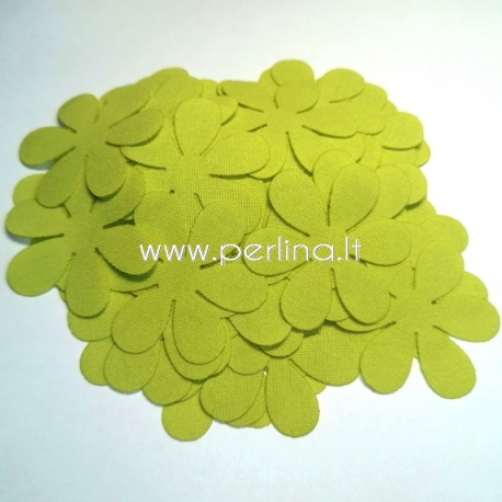 Fabric flower, salad color, 1 pc, select size