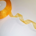 Organzos juostelė, šviesiai oranžinė, 10 mm, 1 m