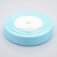 Organza ribbon, cyan, 20 mm, 1 m