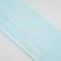 Organza ribbon, cyan, 25 mm, 1 m