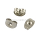 Earring post stopper, stainless steel, 5x3x2,5mm, 1 pair