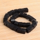 Dyed natural Lava beads, strand, 12x12x12mm