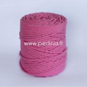 Sukta medvilninė virvė, rožinė sp., 3 mm, 260 m