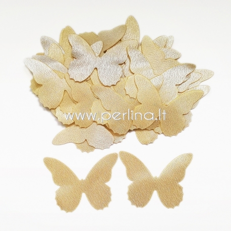 Fabric butterfly, nude, 1 pc, select size