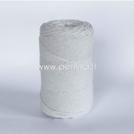 Cotton rope, natural, 3 mm, 140 m