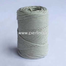 Cotton rope, pale mint, 3 mm, 140 m