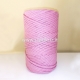 Cotton rope, pale lavender, 3 mm, 140 m