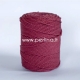 Twisted cotton cord, claret, 4 mm, 160 m