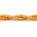 Polymer clay Katsuki beads, ginger, 5 mm, 1 strand/380pcs