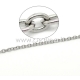 Grandinėlė, nerūdijantis plienas, sidabro sp., 4x3x0,8 mm, 10 cm