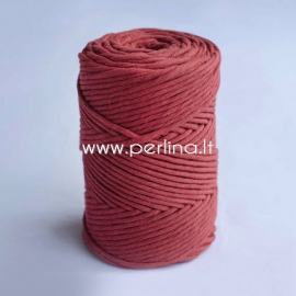 Cotton rope, claret, 3 mm, 140 m