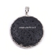 Natural Lava rock pendant, 4,7x3,5 cm