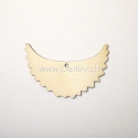 Chipboard wings, natural wood color, 7x4,5cm, 1pc