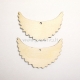 Chipboard wings, natural wood color, 7x4,5cm, 1pc