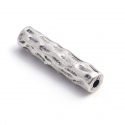 Spacer bead cylinder, antique silver, 38x8 mm