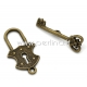 Toggle clasp, 24x13 23x8 mm, 1 pc