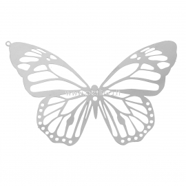 Filigree pendant "Butterfly", 304 stanless steel, 51x33 mm