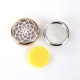 Stainless steel snap button oil diffuser, gold plated, 20 mm