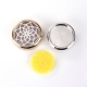 Stainless steel snap button oil diffuser, gold plated, 20 mm