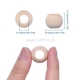 Wood bead, natural wood color, 19~20x15~16 mm, 1 pc