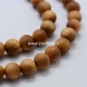 Wood bead, natural wood color, 6 mm, 1 pc