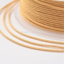 Braided nylon thread, gold/wheat, 1,5 mm, 1 roll/12 m