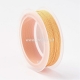 Braided nylon thread, gold/wheat, 1,5 mm, 1 roll/12 m
