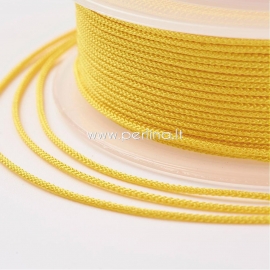 Braided nylon thread, yellow, 1,5 mm, 1 roll/12 m