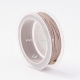 Braided nylon thread, rosy brown, 1,5 mm, 1 roll/12 m