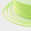 Braided nylon thread, green yellow, 1,5 mm, 1 roll/12 m