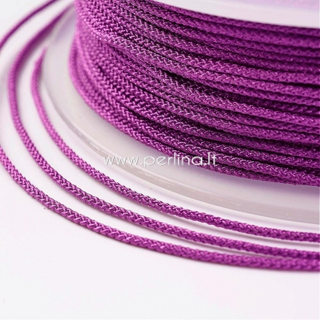 Braided nylon thread, fuchsia, 1,5 mm, 1 roll/12 m