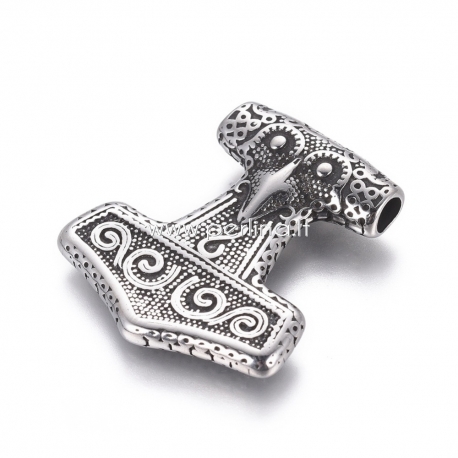 Pendant "Anchor", 304 stainless steel, 36x32,5x7 mm