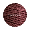 Twisted cotton cord, red vine, 3 mm, 260 m