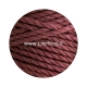 Twisted cotton cord, red vine, 3 mm, 140 m