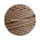 Twisted cotton cord, white coffee, 3 mm, 140 m