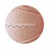 Twisted cotton cord, light pink, 3 mm, 260 m