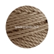Twisted cotton cord, white coffee, 3 mm, 280 m