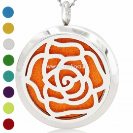 Aromatherapy essential oil diffuser pendant "Flower 1", 30 mm, 1 pc