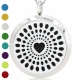 Aromatherapy essential oil diffuser pendant "Heart", 30 mm, 1 pc