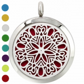 Aromatherapy essential oil diffuser pendant "Flower 2", 30 mm, 1 pc