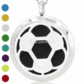 Aromatherapy essential oil diffuser pendant "Football Can", 30 mm, 1 pc