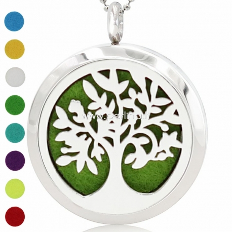 Aromatherapy essential oil diffuser pendant "Tree of Life", 30 mm, 1 pc
