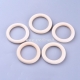 Wood linking ring, natural wood color, 70x10mm, 1pc