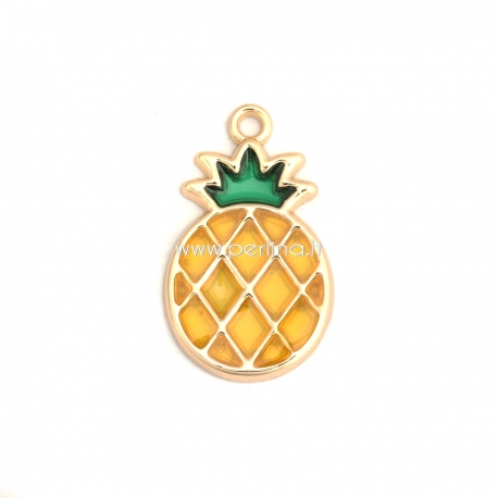 Pakabukas "ananasas", paauksuota, 28x17 mm