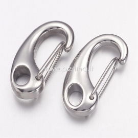 Key claps, stainless steel, 26x12,5x6 mm