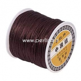 Nylon thread, brown, 1 mm, 1 roll/75 m