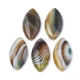 Natural Brazilian agate cabochon, dyed, 40x19,5 mm