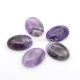 Natural amethyst cabochon, 25x18 mm