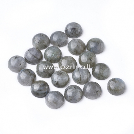 Natural labradorite cabochon, 12 mm