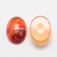 Natural carnelian cabochon, 12 mm